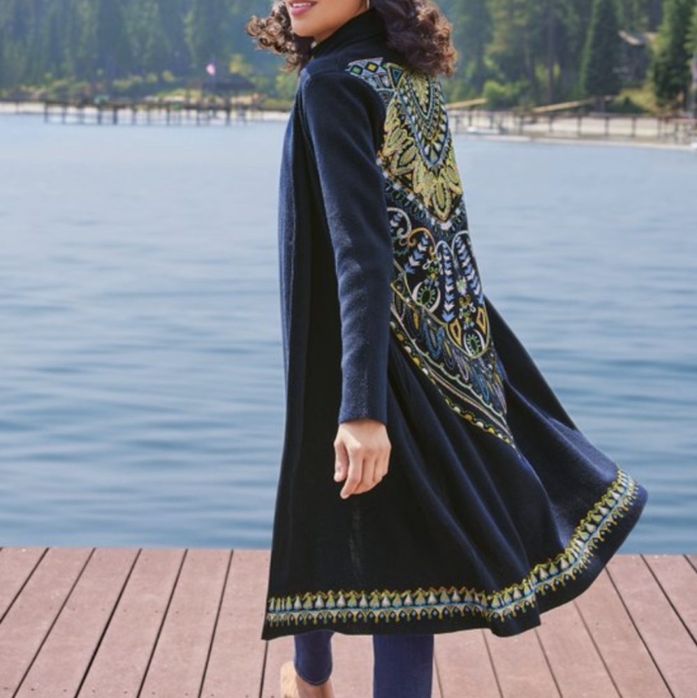 Embellished "Silver Fir" Cardigan